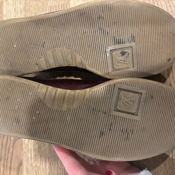 Louis Vuitton Monogram Canvas Bordeaux Sneakers – Women’s Size 37.5 (MA0013, Mad - Picture 6 of 6